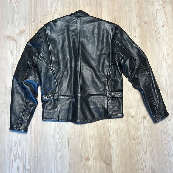 Fieldsheer Black Leather Motto Jacket - Picture 11 of 15